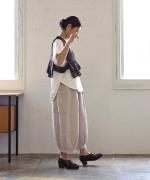 ハンドスモッキングコットンポプリン　2wayベスト